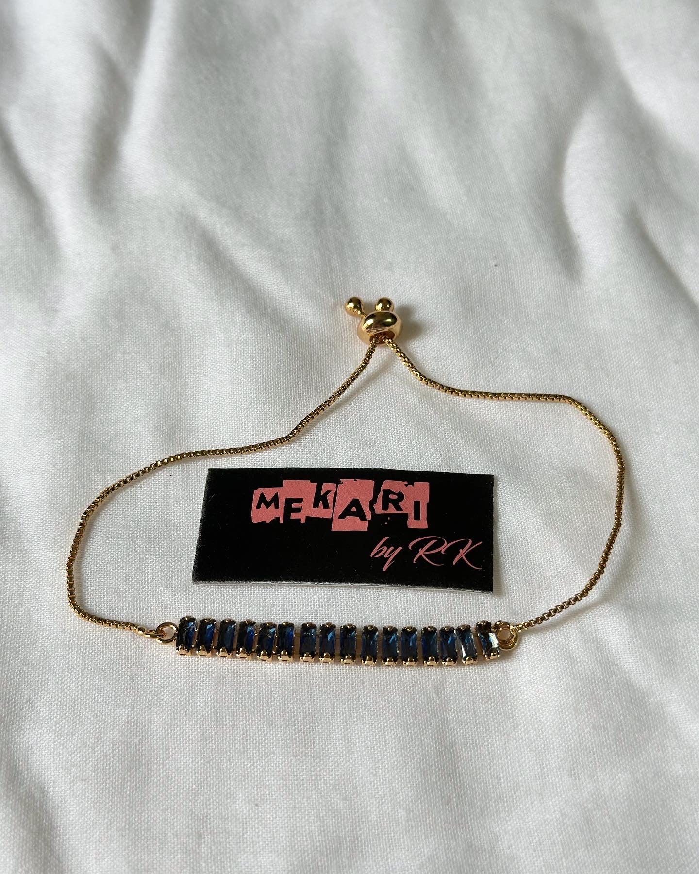 Sapphire Adjustable Bracelet