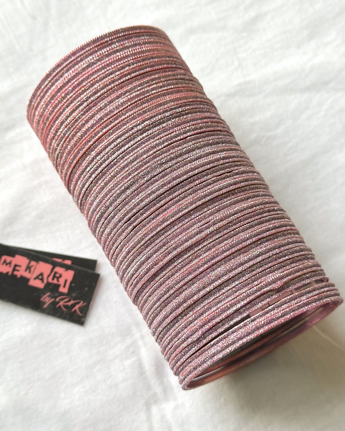 Rose Dust Glitter Bangles