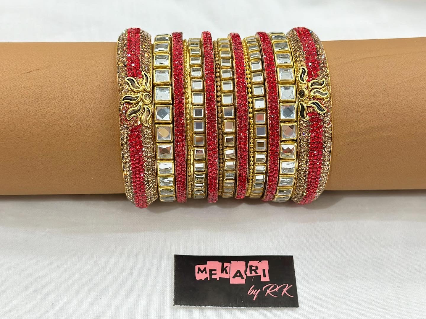 Laal Kundan Kangan Bangles