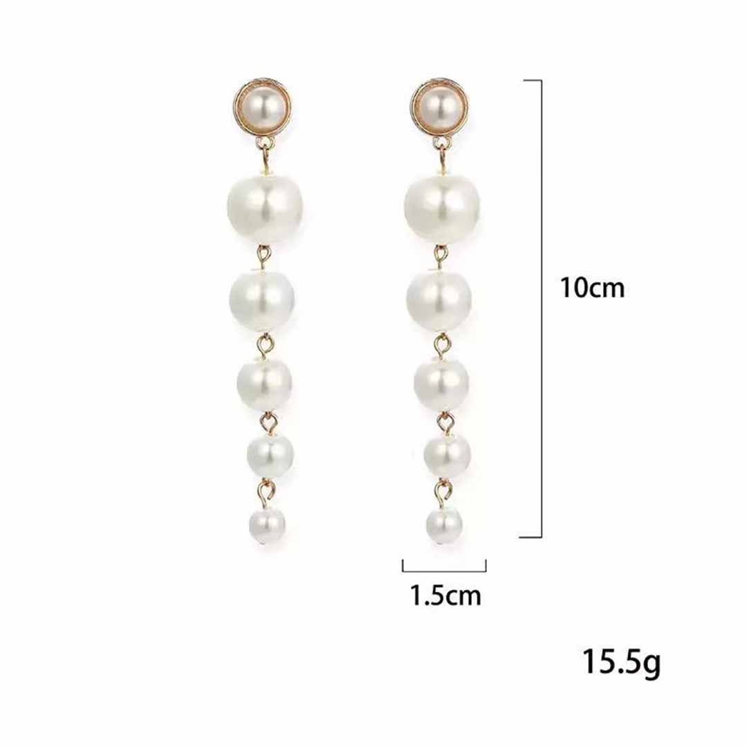 Pearl String Earrings