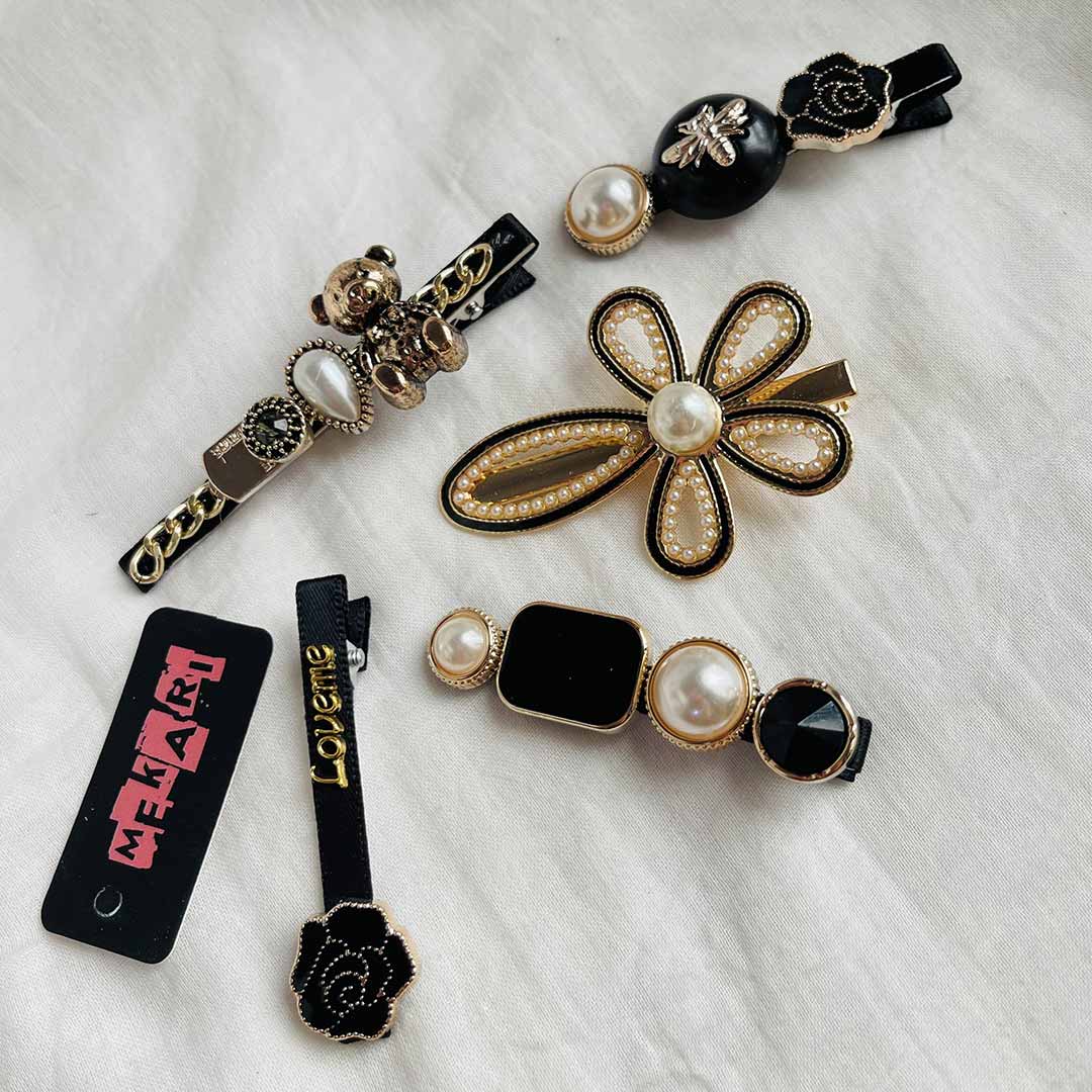 Pack Of 5 Hair Barrettes