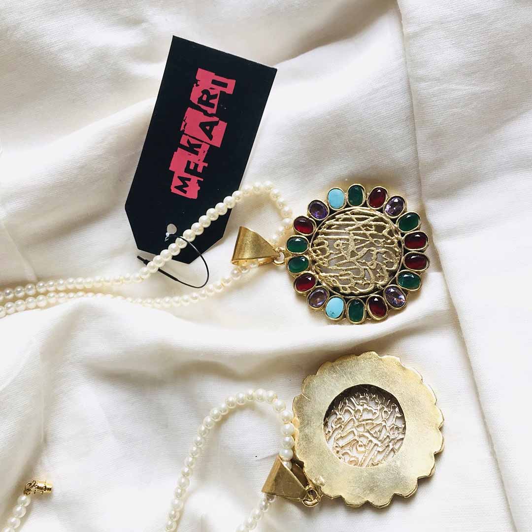 Kalma Kundan Pendant