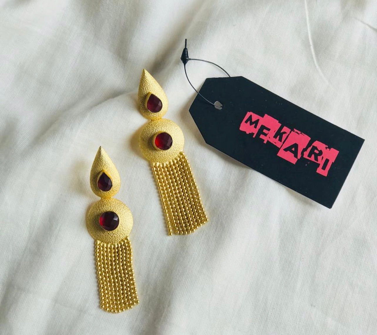 POINTED CHAIN EARRINGS