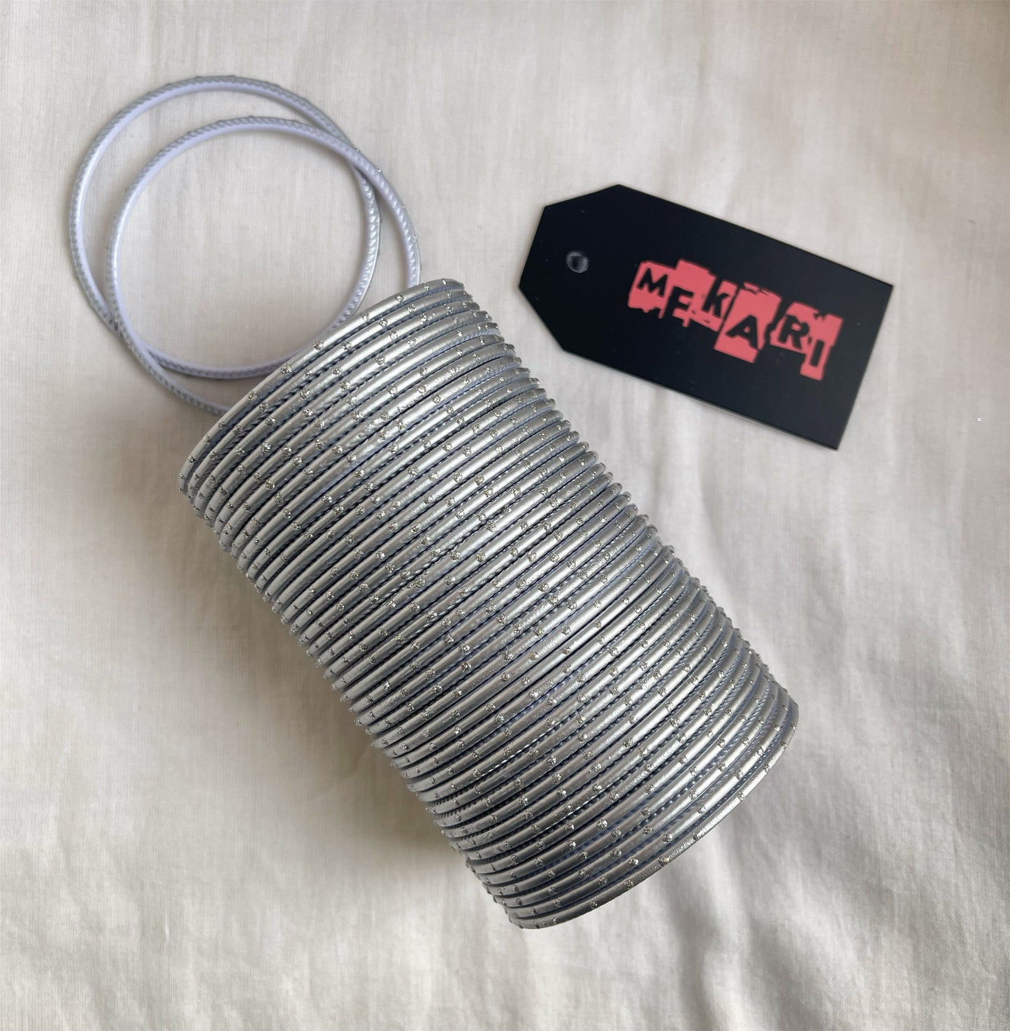 SILVER METALLIC BANGLES