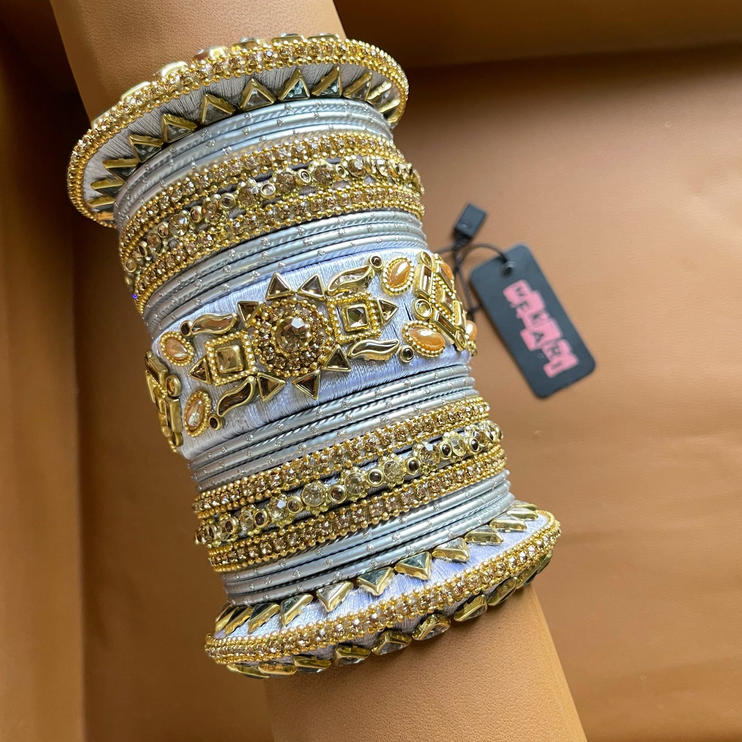 Deena Bangles in Silver