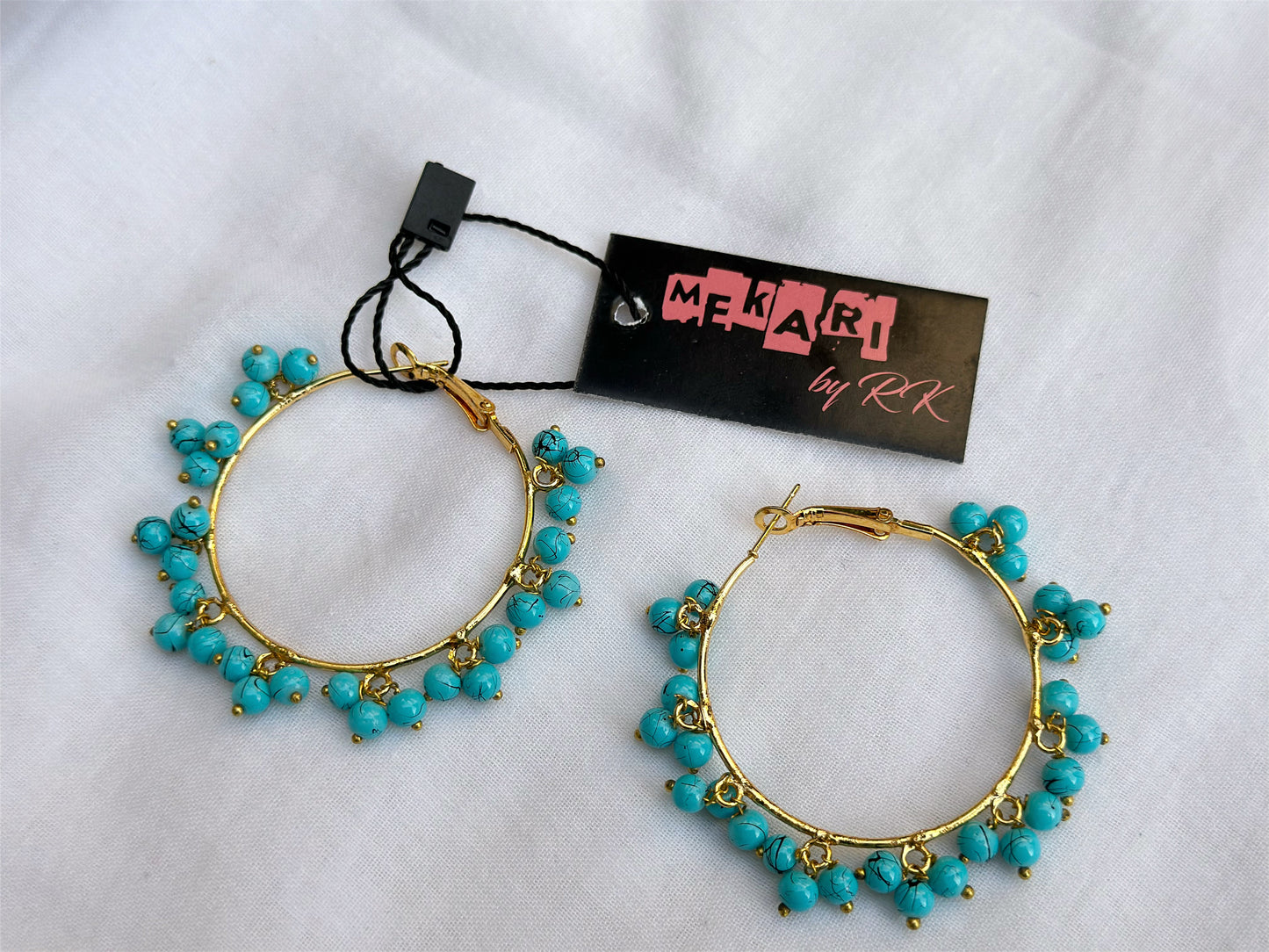 Turquoise Hoops