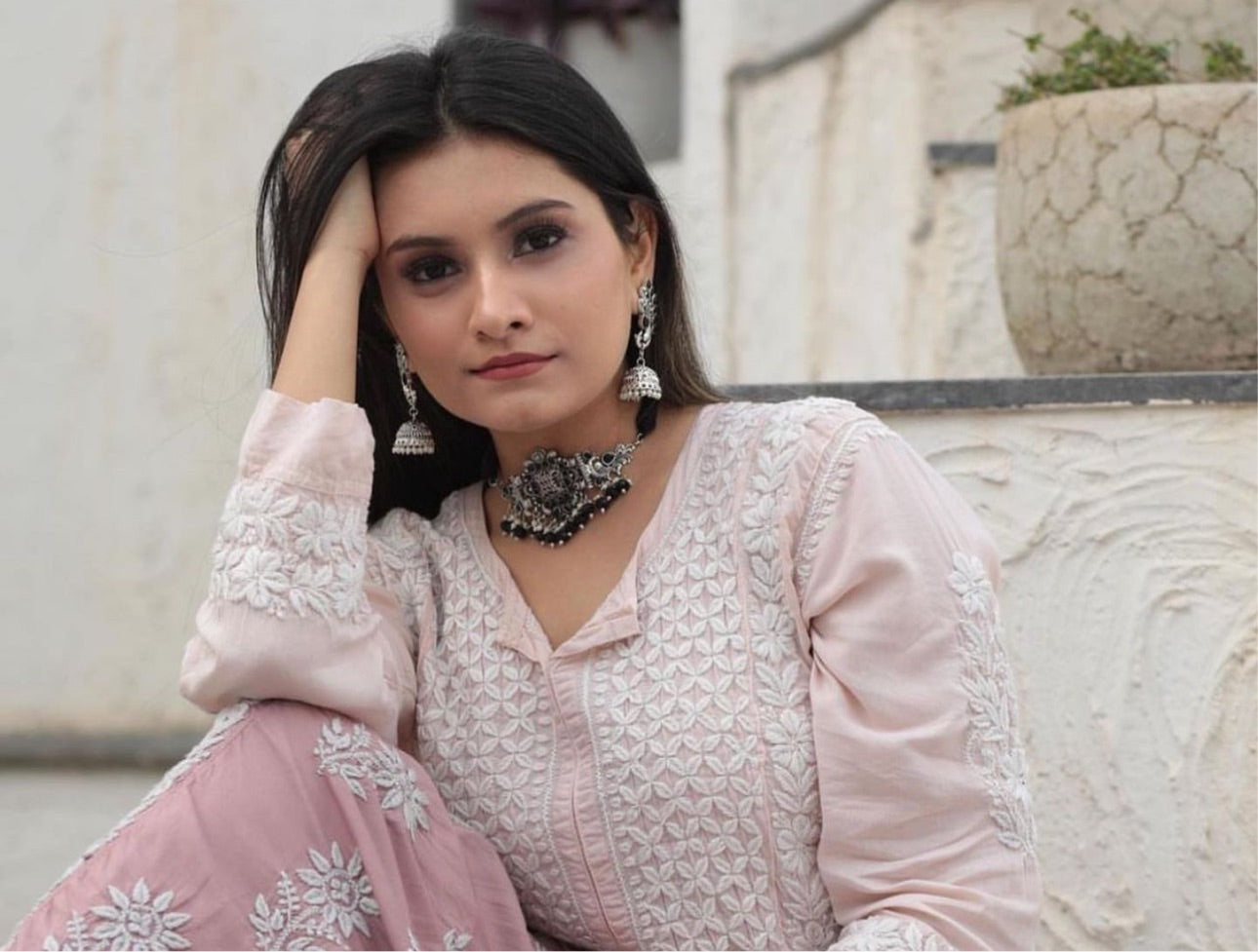 Peacock Jhumki Choker Set