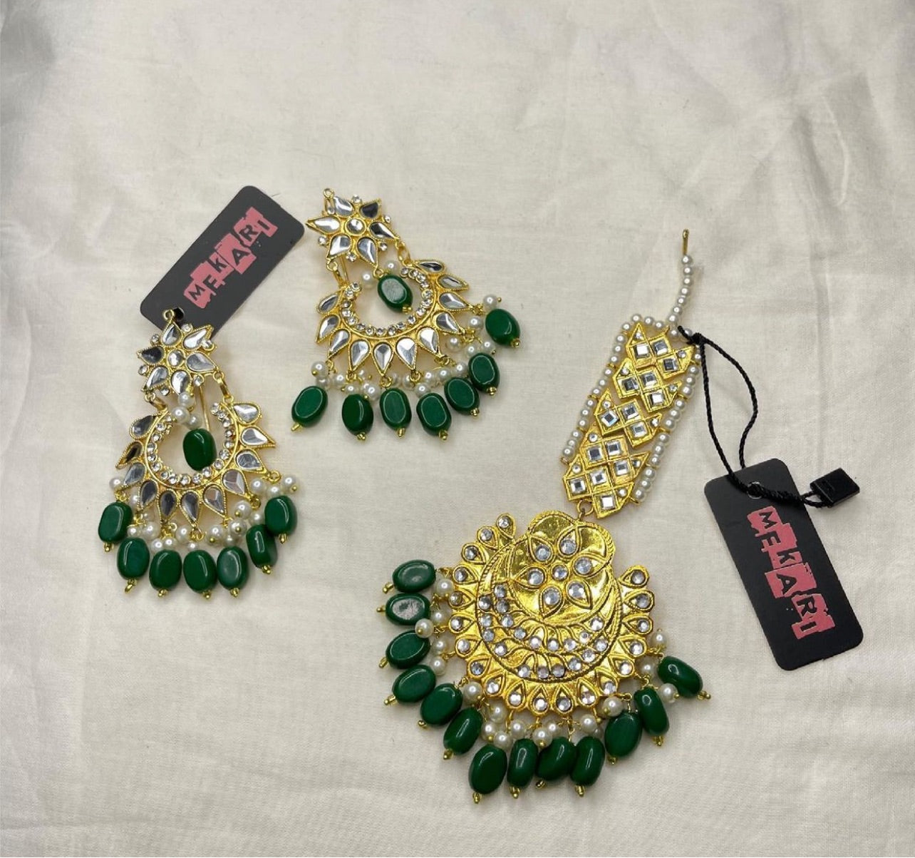 Green Teeka Set