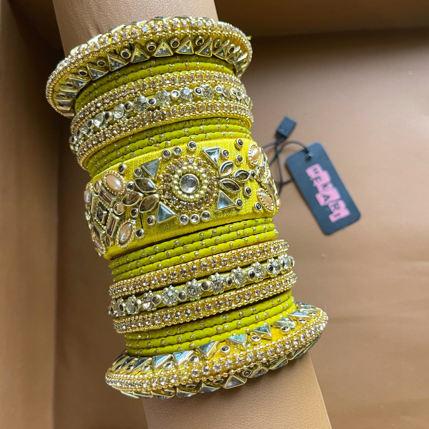 Deena Bangles in Mustard