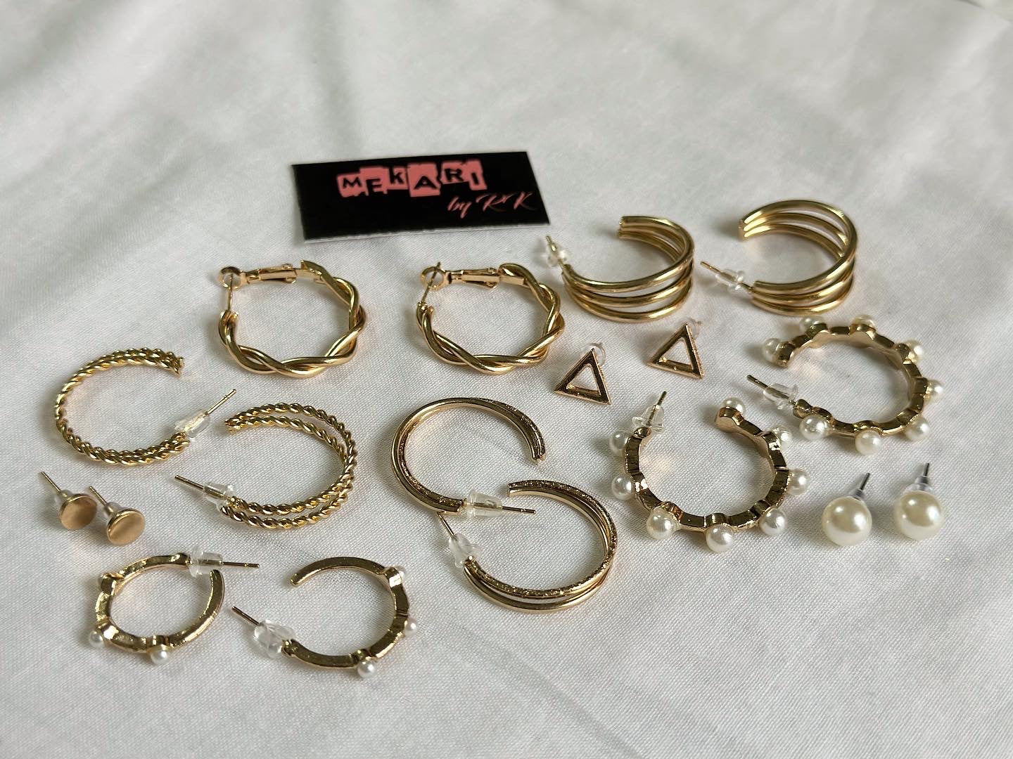 Pack of 9 Pair of Earrings