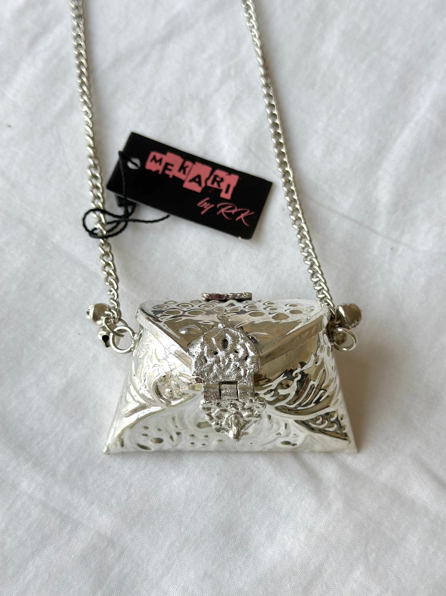 Silver Envelope Mini  Bag