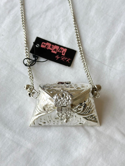 Silver Envelope Mini  Bag