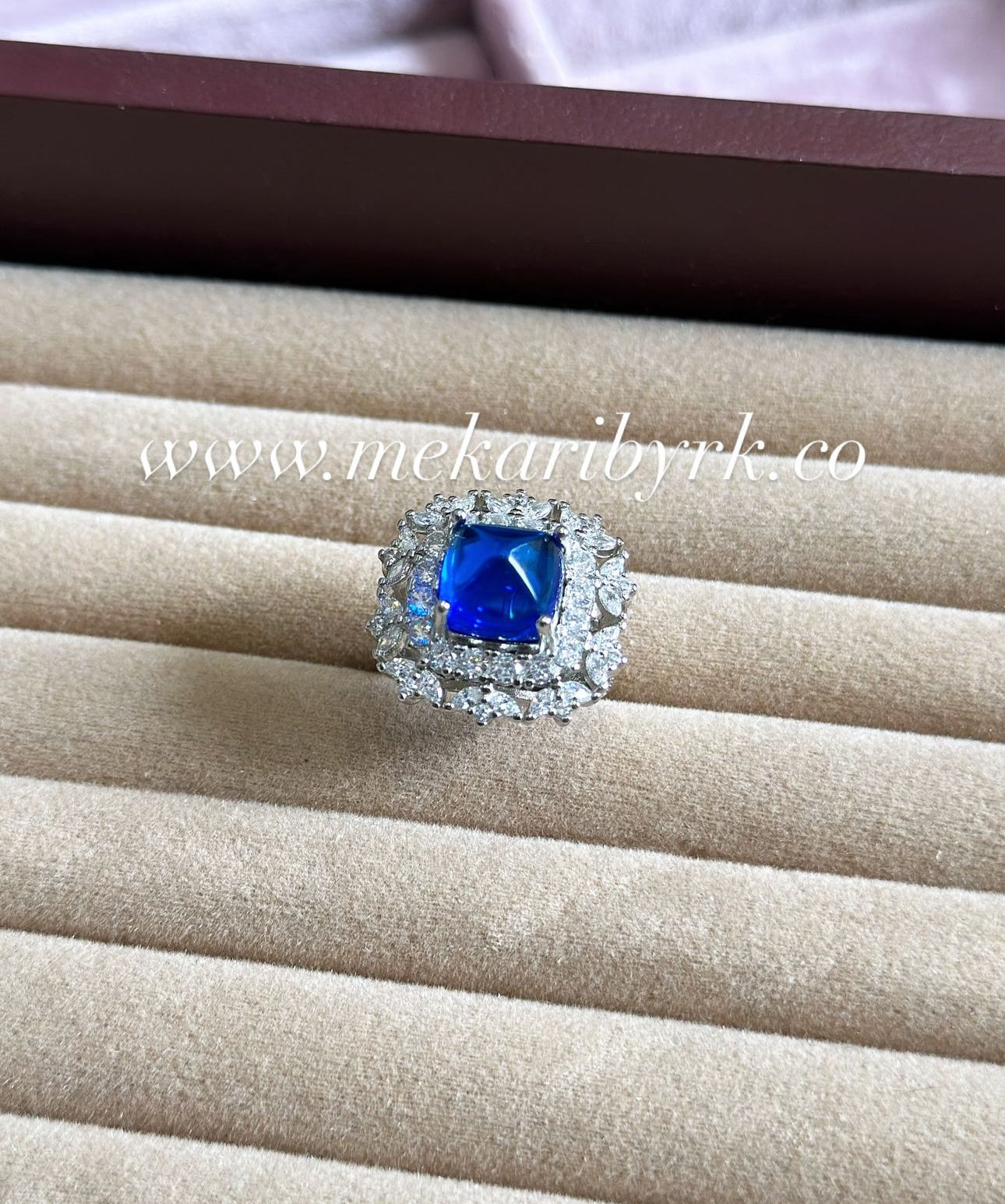 Princess Cut Sapphire Ring
