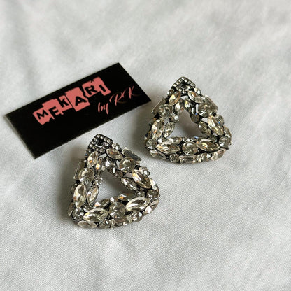 Triangle Zirconia Earrings