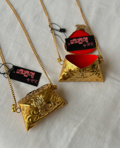 Golden Envelope Mini  Bag