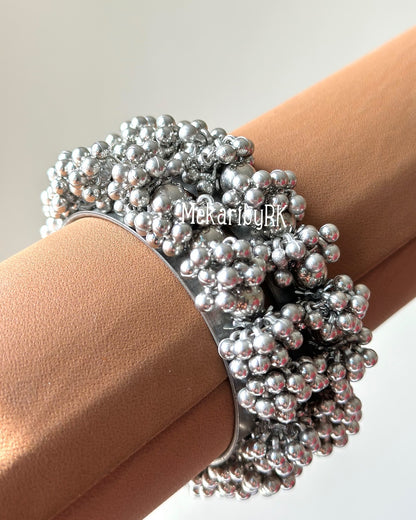 Silver Beaded Kangan