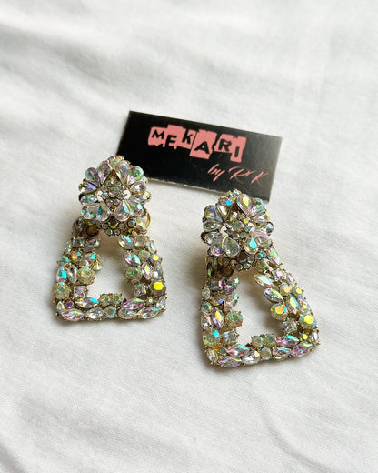 Rhinestone Flower Earring