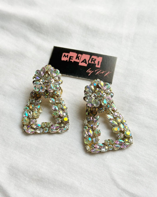 Rhinestone Flower Earring
