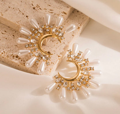 Celestial Moonflare Earrings