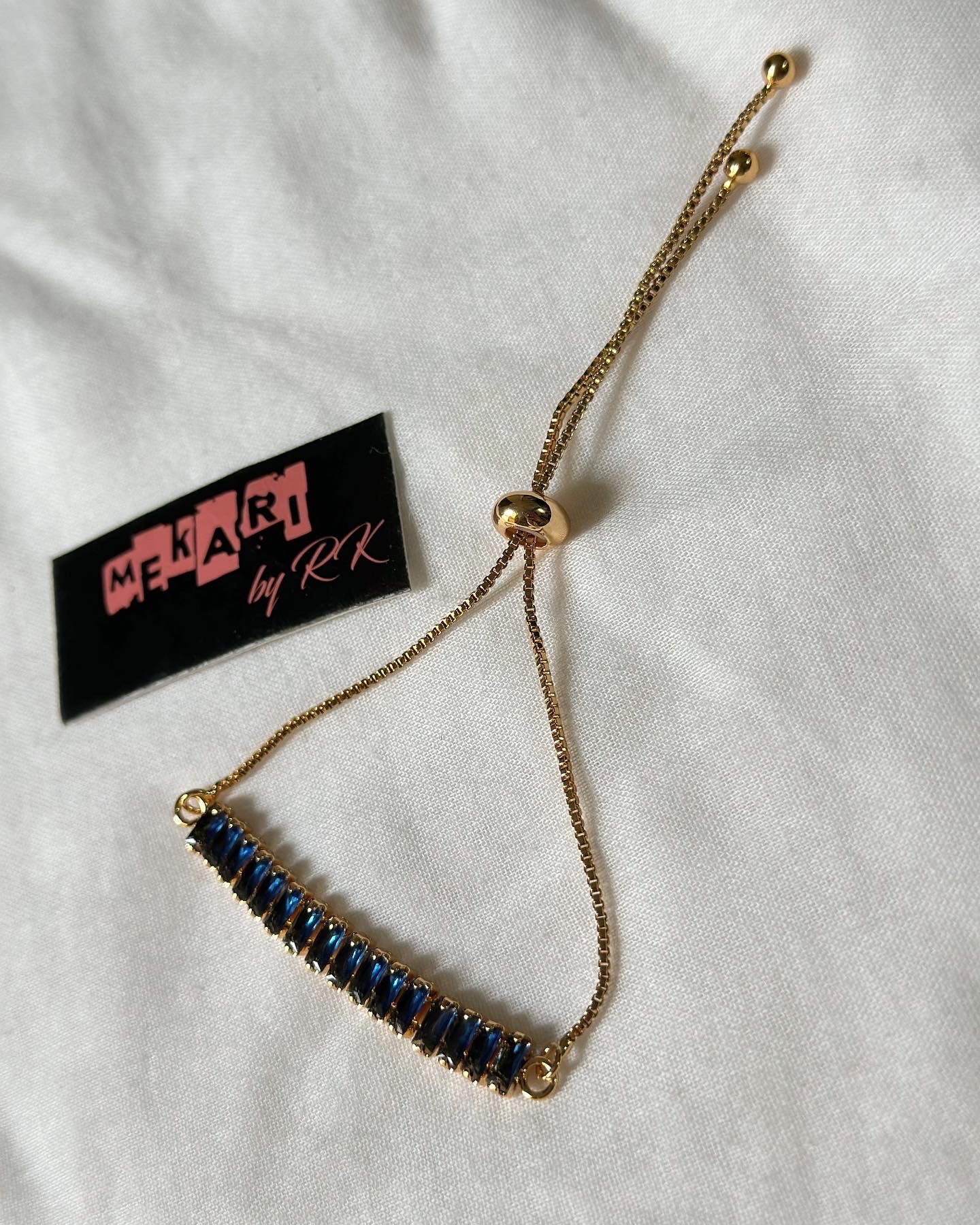 Sapphire Adjustable Bracelet