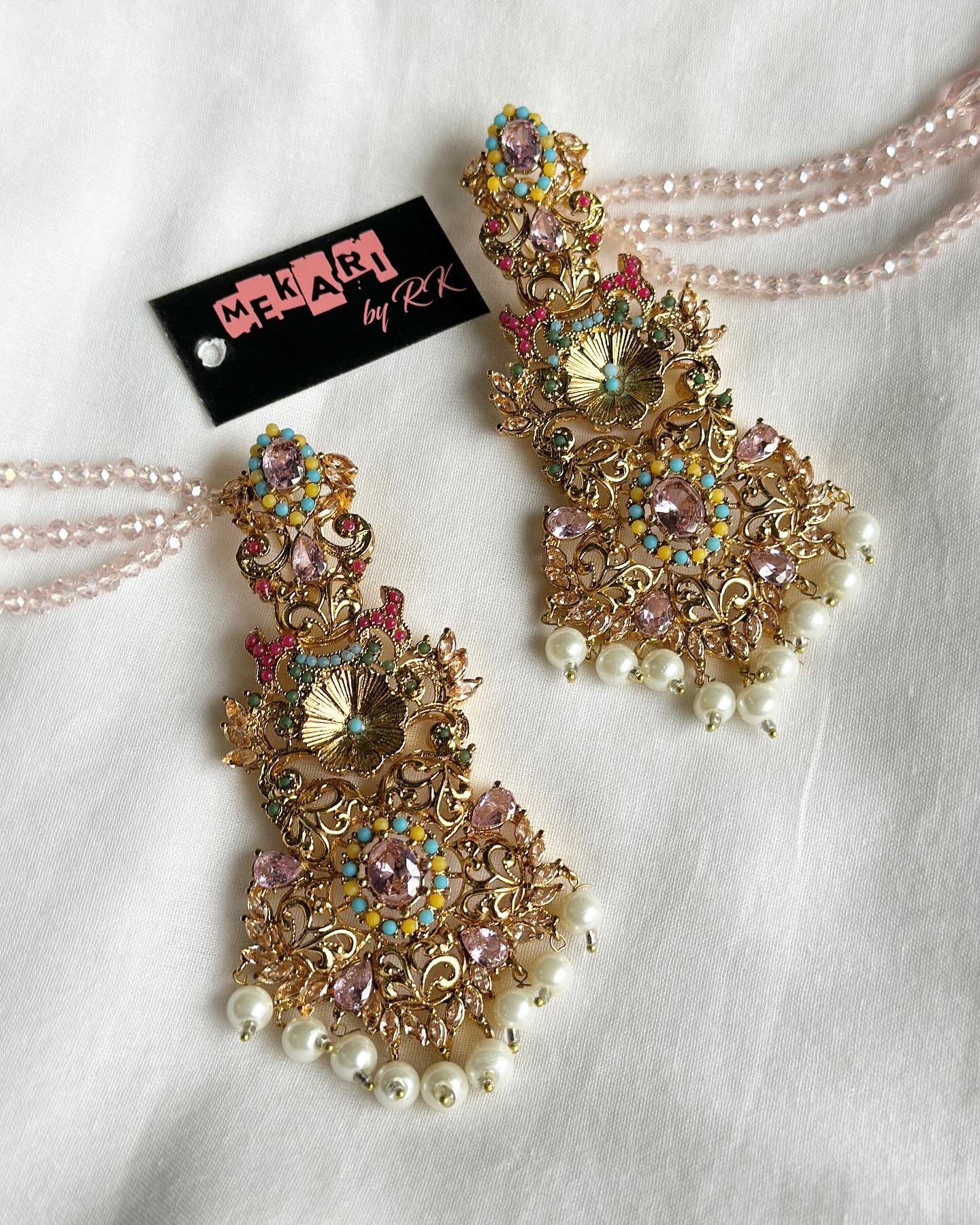 Raani Earrings in Pink