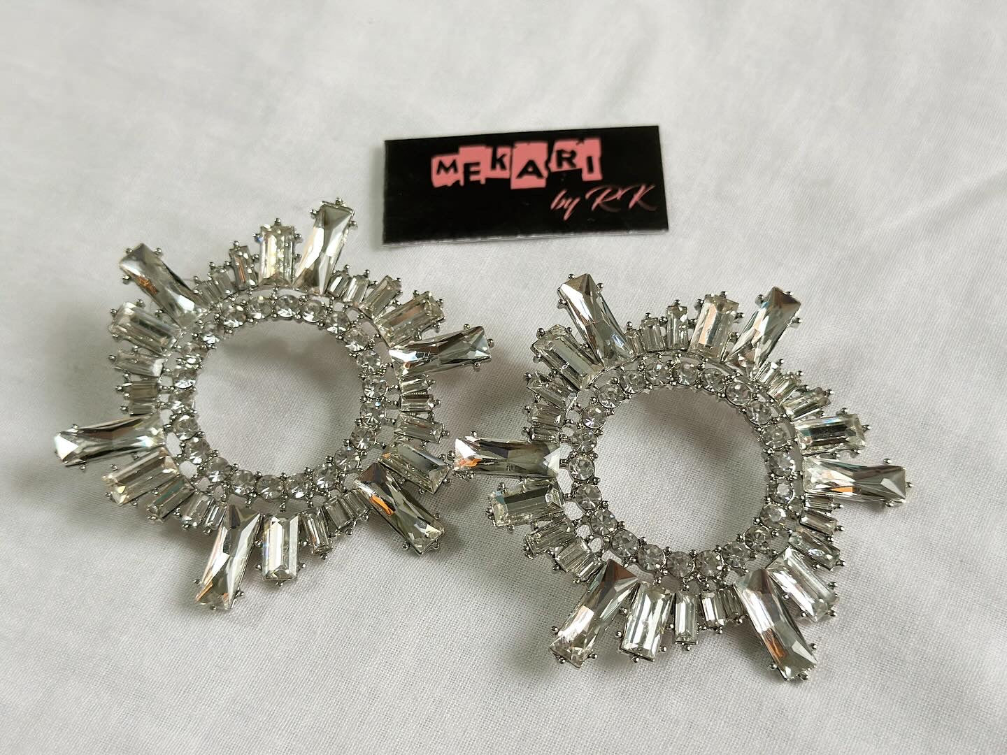 Disc Zirconia Earrings