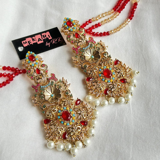 Raani Earrings in Red