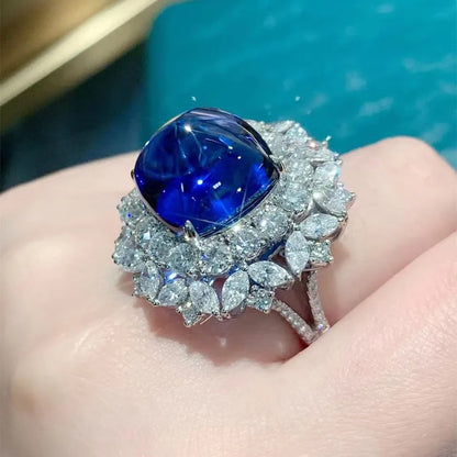 Princess Cut Sapphire Ring