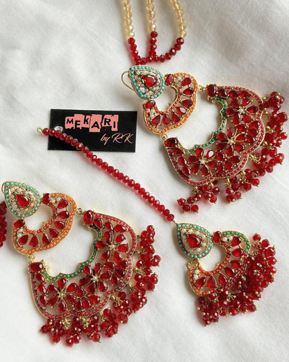 Rangrez Teeka in Red