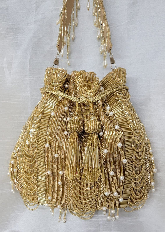 Golden Potli Bag