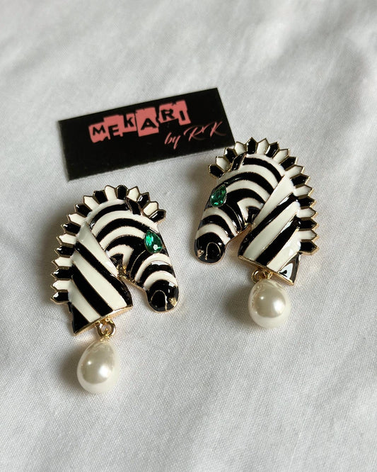 Zebra Earrings