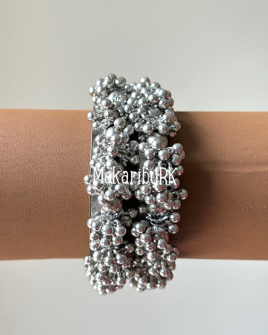 Silver Beaded Kangan