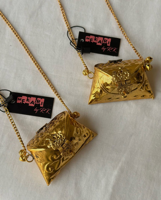 Golden Envelope Mini  Bag