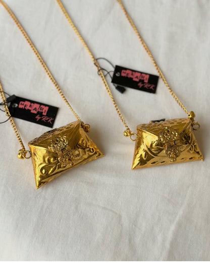 Golden Envelope Mini  Bag