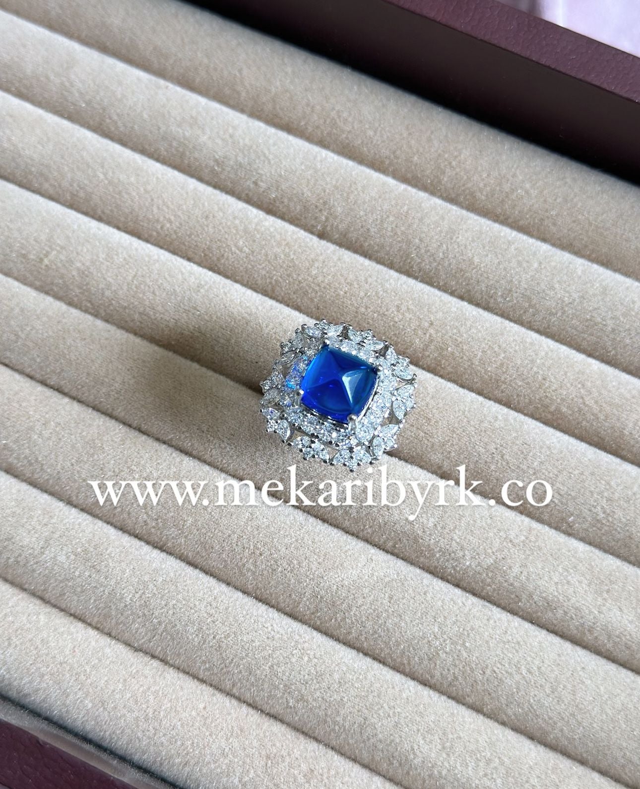 Princess Cut Sapphire Ring