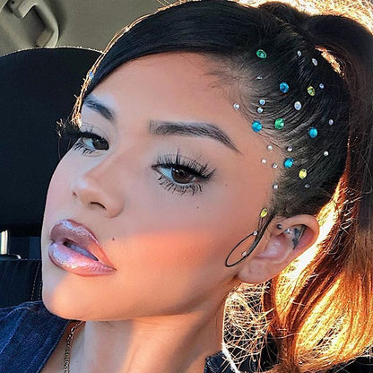 Blue Stick on Rhinestone