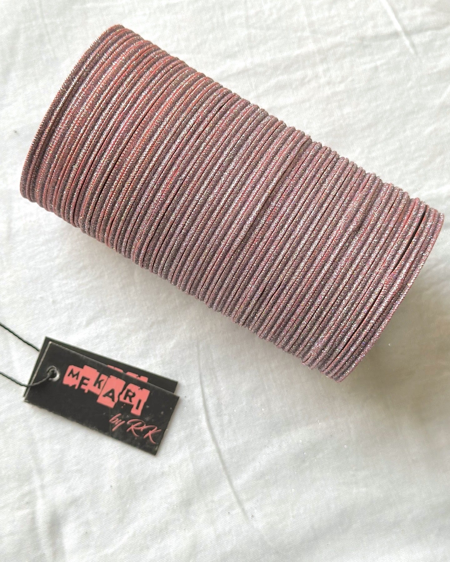 Rose Dust Glitter Bangles