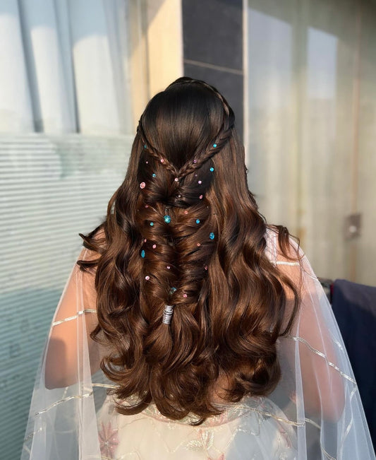 Pink & Blue Stick on Rhinestone