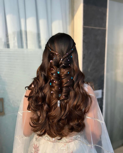 Pink & Blue Stick on Rhinestone