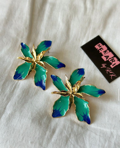Coloured Flower Studs