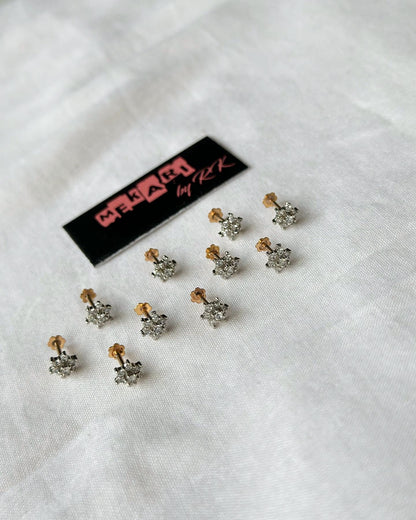 Diamond Flower Nosepin