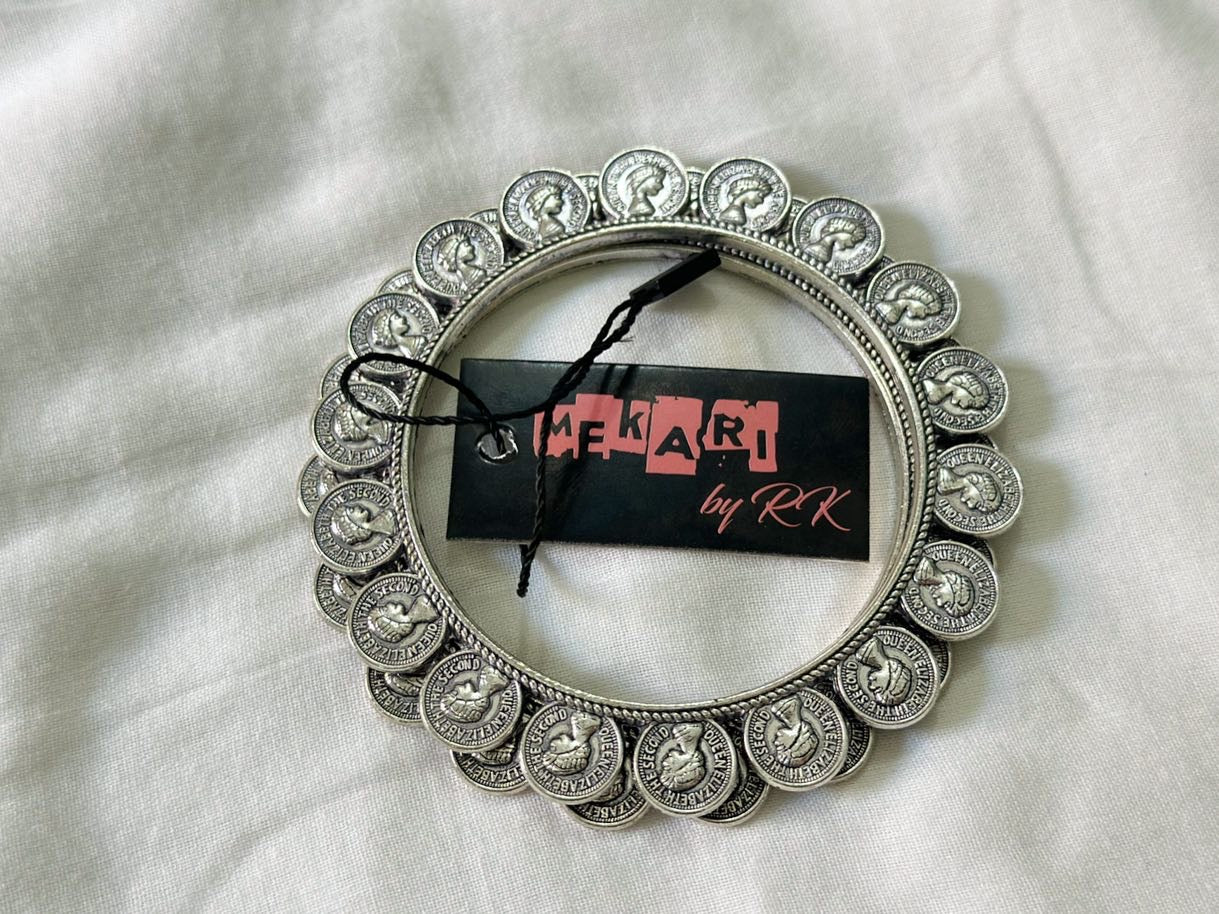 Oxidised Coin Kangan