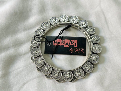 Oxidised Coin Kangan