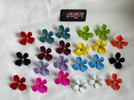 4 PETAL FLOWER STUD