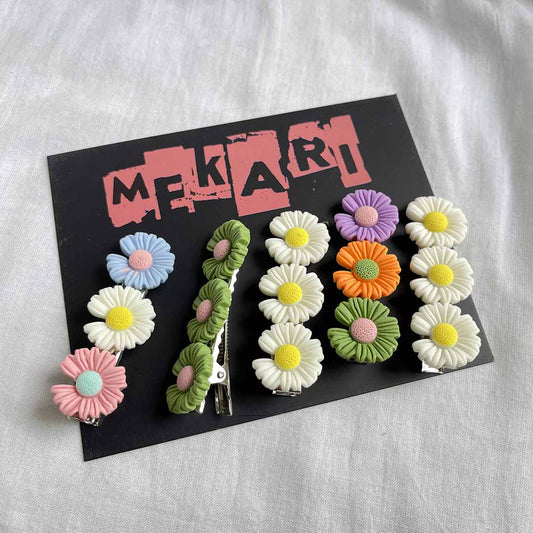 Daisy Hair Barrettes