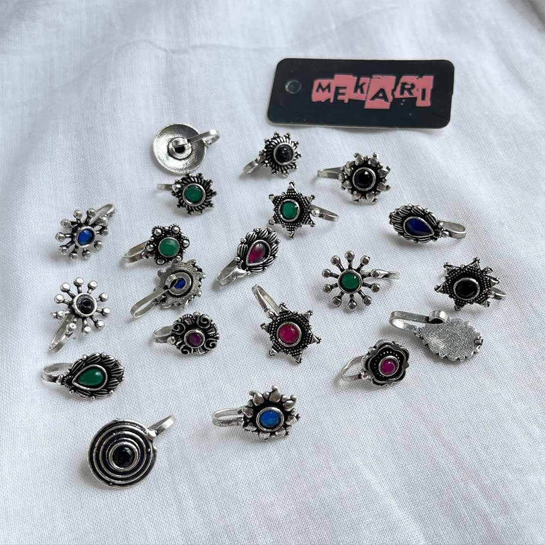 Oxidized Nose cuff Pair