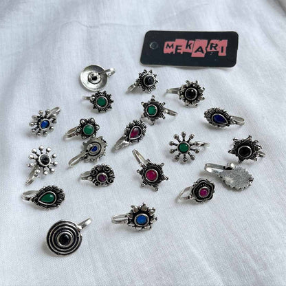 Oxidized Nose cuff Pair