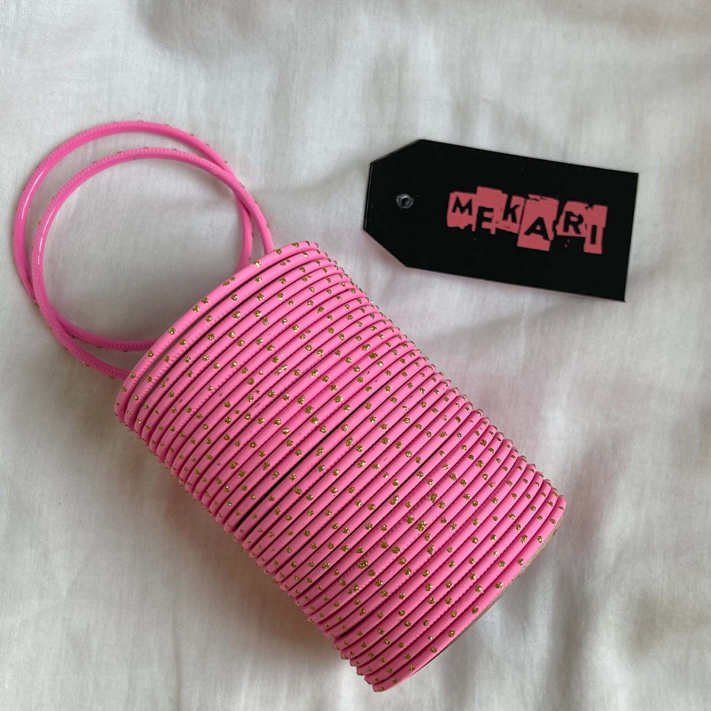 PINK METALLIC BANGLES