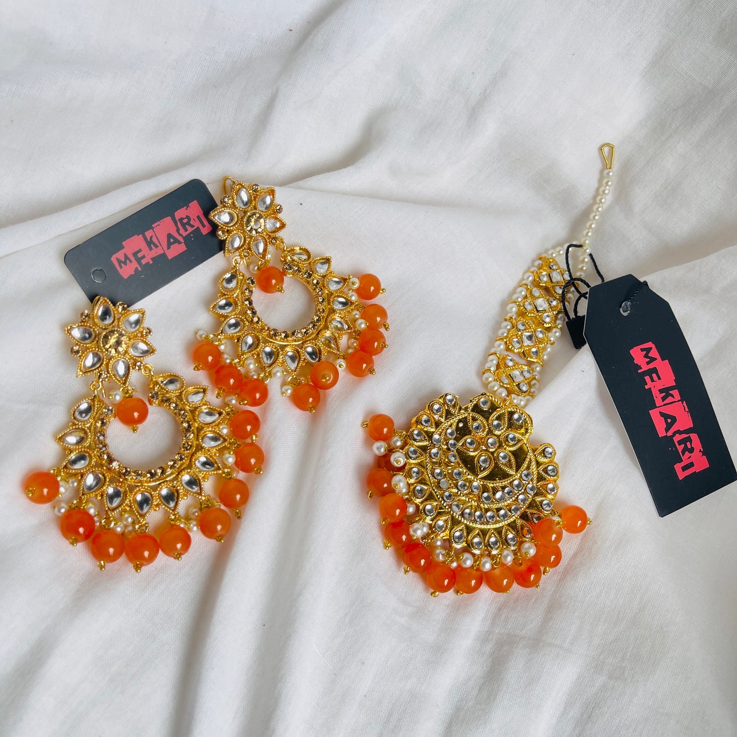 ORANGE TEEKA SET