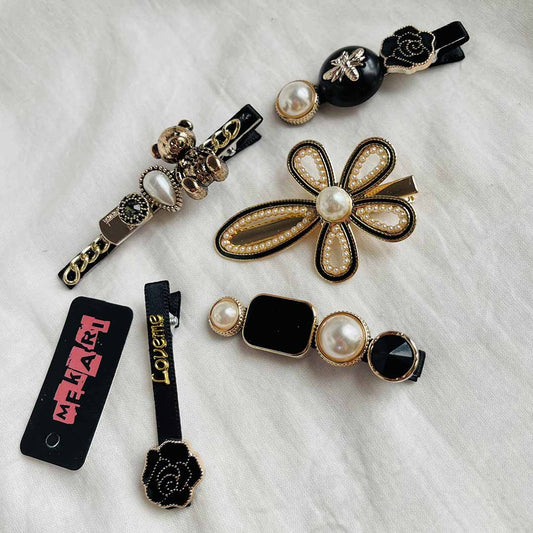 Pack Of 5 Hair Barrettes